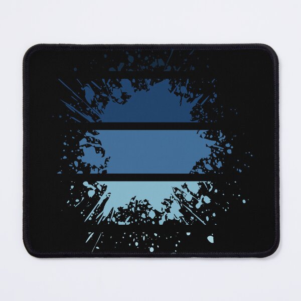 Item preview, Different Paint Splashes - Stripes Shades of blue - S13 designed and sold by AlfabetDesign.