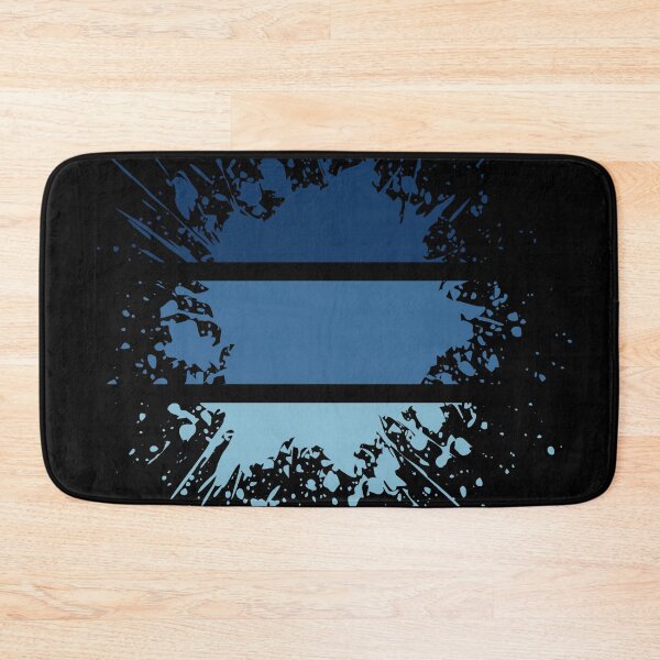 Item preview, Different Paint Splashes - Stripes Shades of blue - S13 designed and sold by AlfabetDesign.
