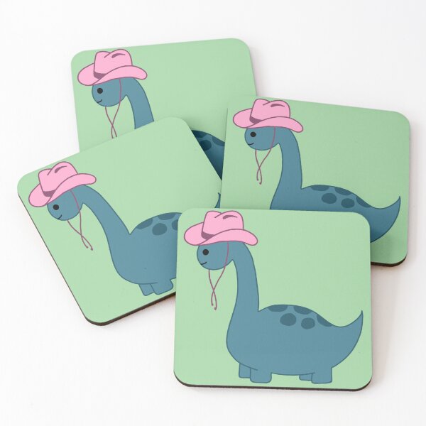 Item preview, Blue Dinosaur wearing a Pink Cowboy Hat designed and sold by sfsart.