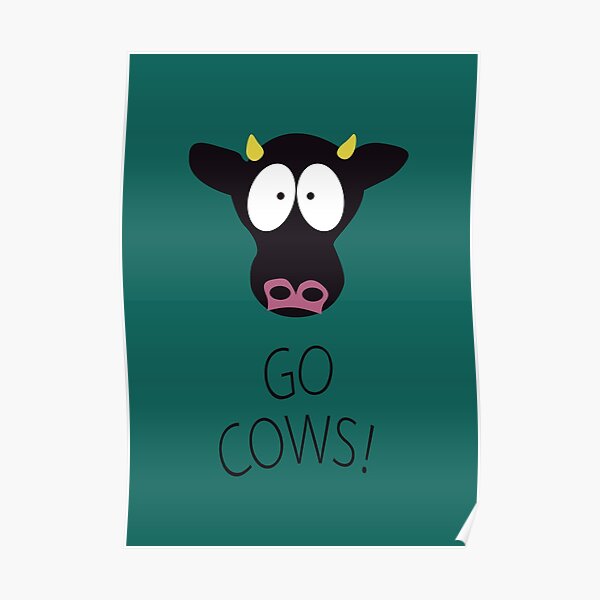 South Park Kyle's Room Go Cows Poster