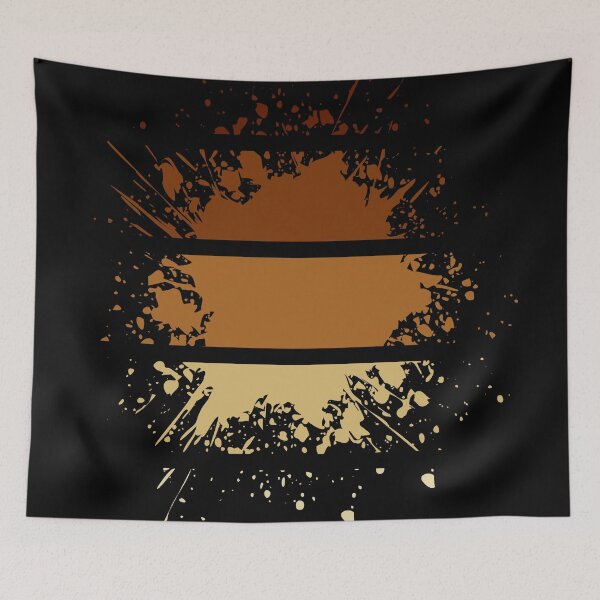 Item preview, Different Paint Splashes - Stripes Shades of brown - S12 designed and sold by AlfabetDesign.