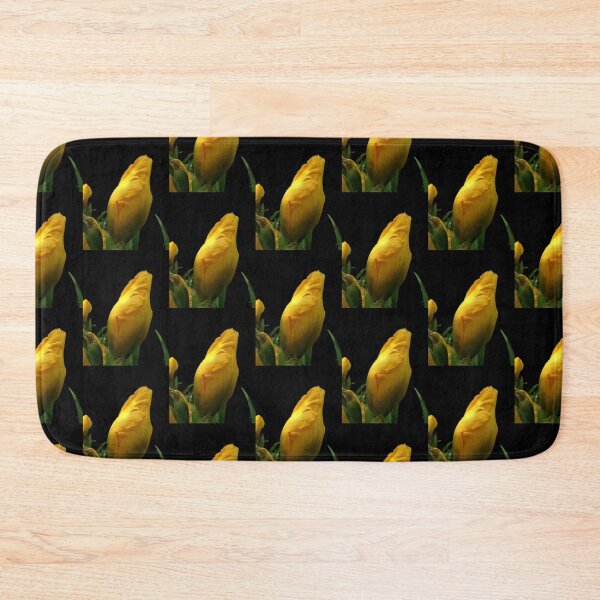 Item preview, Yellow Iris Bud on Black designed and sold by GladBlackLamb.