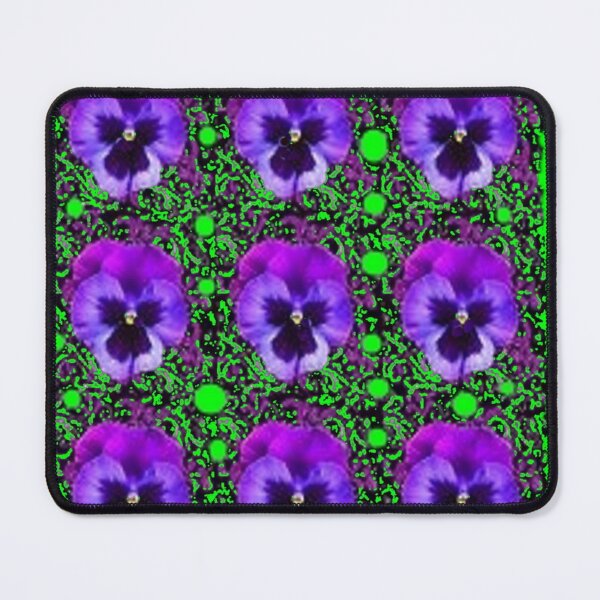 Item preview, SPRING PURPLE PANSIES TEAL MODERN ART designed and sold by sharlesart.
