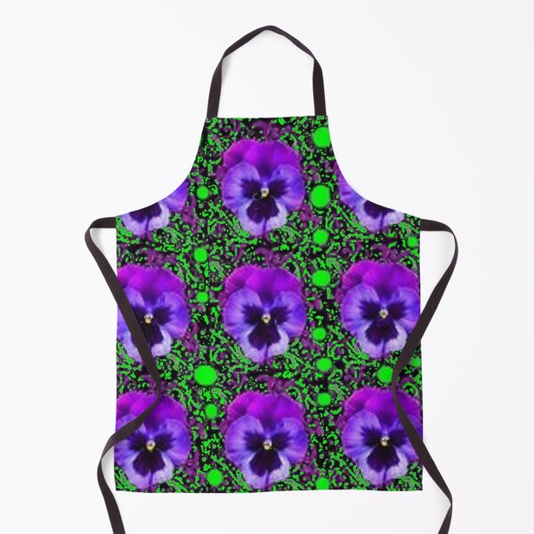 Item preview, SPRING PURPLE PANSIES TEAL MODERN ART designed and sold by sharlesart.