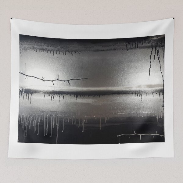 Item preview, Abstract Painting, Silver painting. designed and sold by SavageLegion.