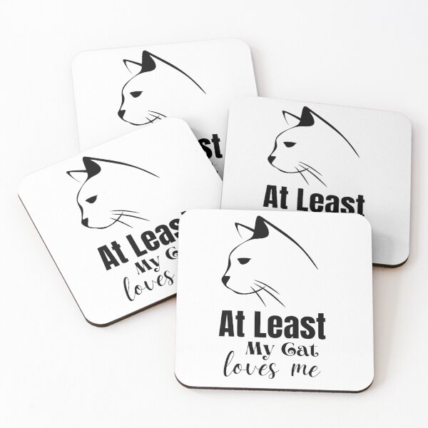 Item preview,  cute  At Least My Cat Loves Me. Gift For Cat lover . designed and sold by AMERZAGUE DESIGN.