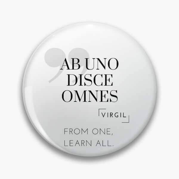Item preview, Ab Uno Disce Omnes - From One, Learn All. - Old Latin Phrase From Virgil designed and sold by WordsOf--Wisdom.