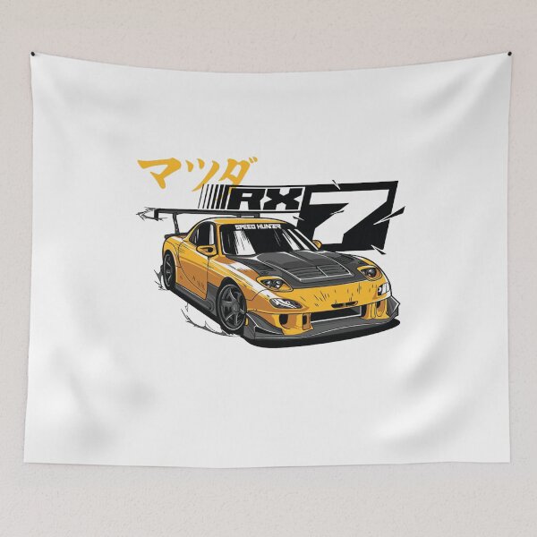 Item preview, Mazda rx7 cool illustration designed and sold by ozumdesigns.