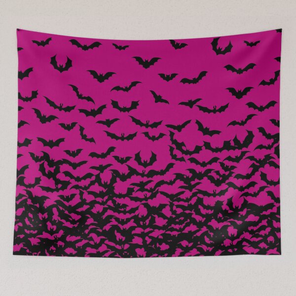 Item preview, Bats on Dark Pink Print, Bat Design, Bat Print, Halloween Print, I love Bats Print designed and sold by PinHookPrincess.