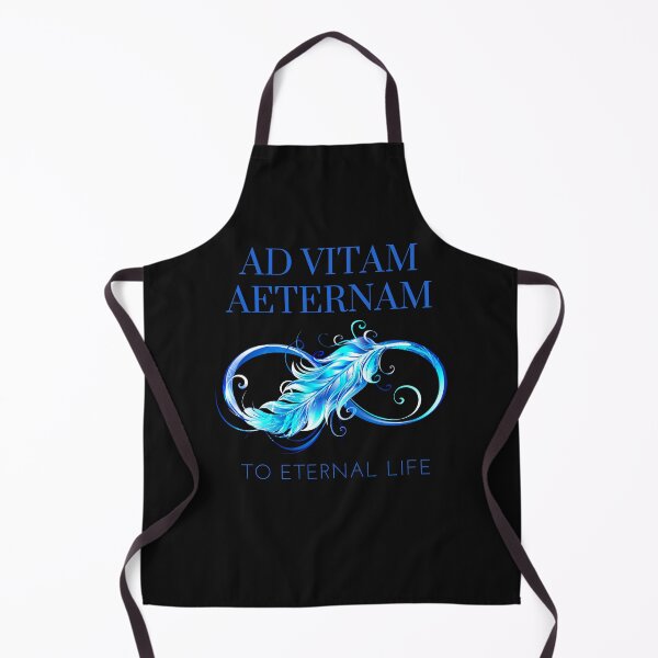 Item preview, Ad Vitam Aeternam - To Eternal Life - Old Latin Phrase With Beautiful Blue Eternity Design designed and sold by WordsOf--Wisdom.