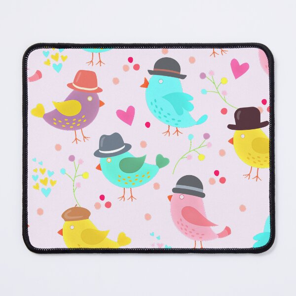 Item preview, Cute Birds with Hat Pattern designed and sold by RyanCaudell.