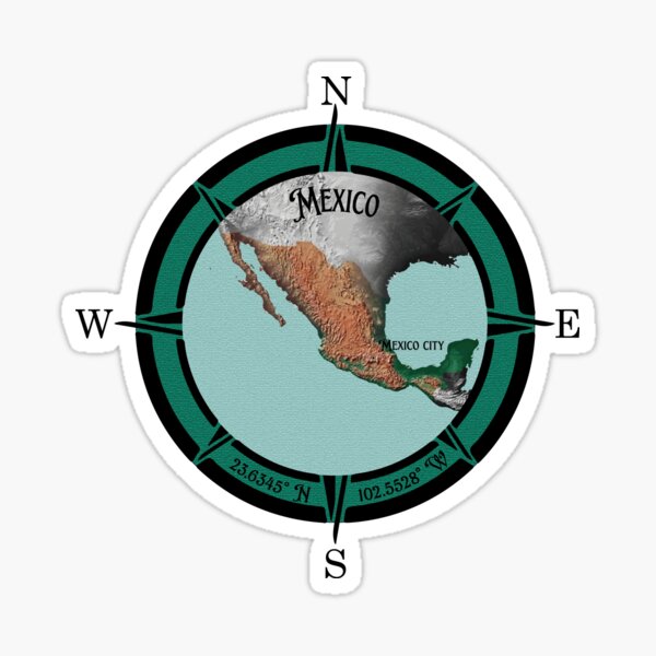 Item preview, Mexico Compass Map designed and sold by Suzielie.