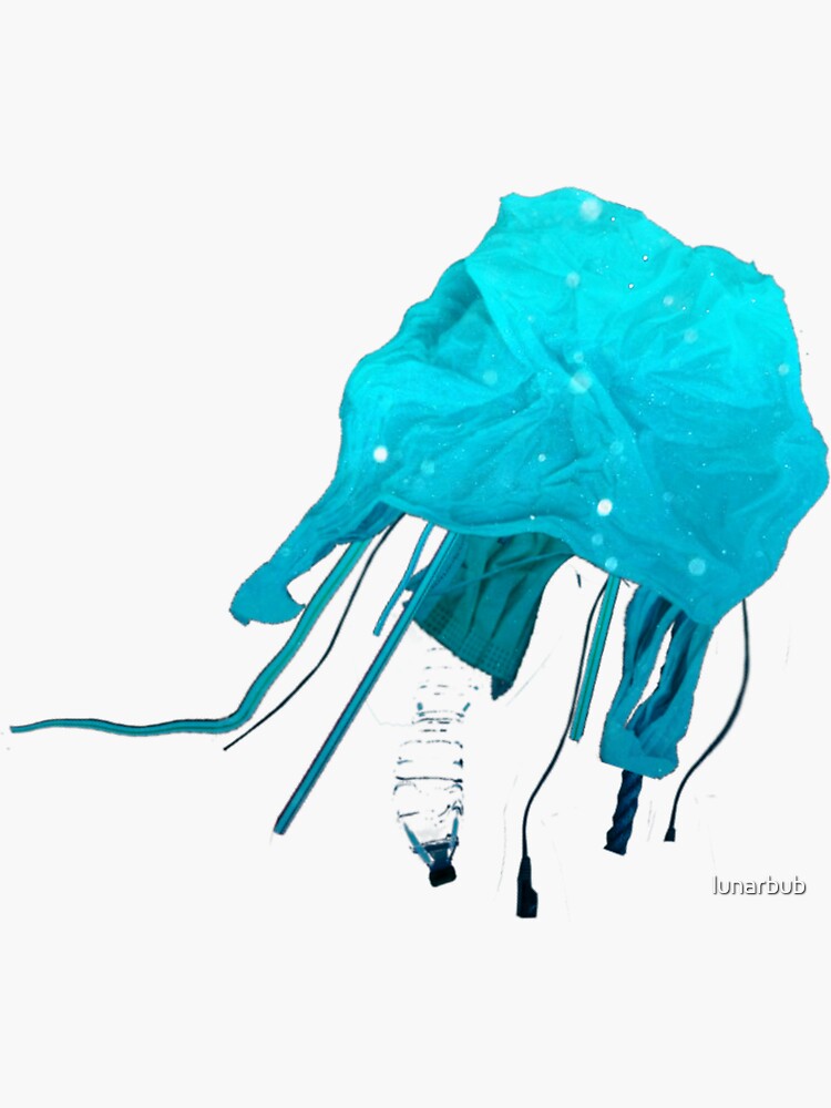 "Trash Bag Jellyfish " Sticker by lunarbub Redbubble