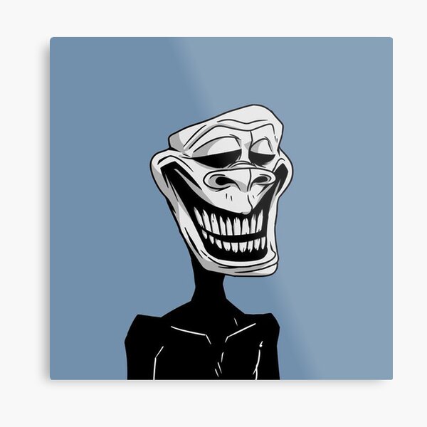 Creepy happy troll face Art Print for Sale by OHatef