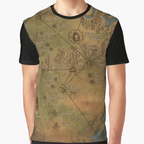 Vista previa del artículo con la obra «Mapa de Oddworld (Mudos)», diseñado y vendido por The Pathfinders.