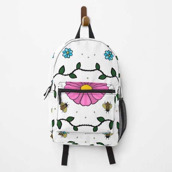 Item preview, Floral Honeybees - White - designed and sold by Xernition.