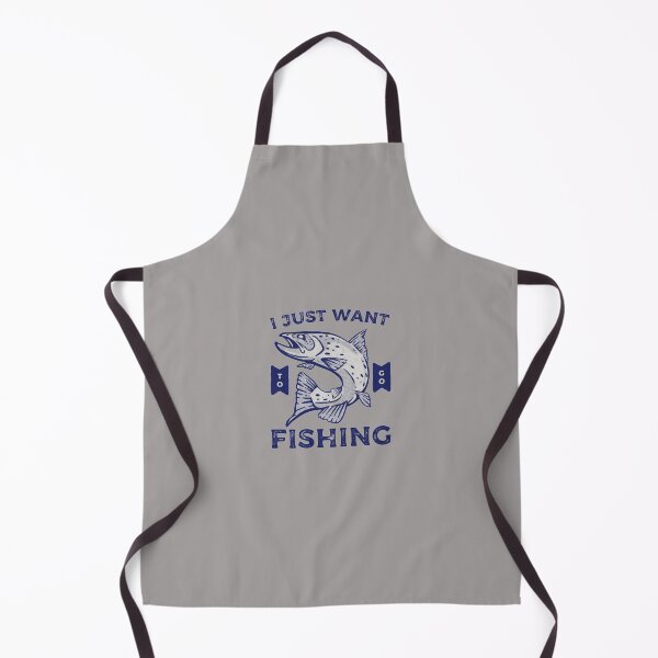 Item preview, I Just Want To Go Fishing Big Fish Design designed and sold by Angela Mello.