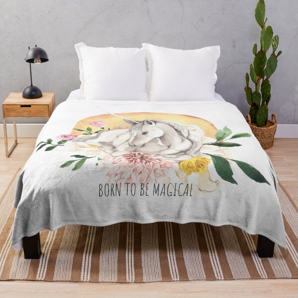 Item preview, UNICORN PONY WATERCOLOR | BORN TO BE MAGICAL designed and sold by RagdollGypzy.