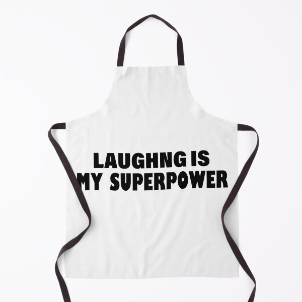 Item preview, Laughing Is My Superpower , Funny Simple Text Black And White Font designed and sold by Every Pet Shirts.