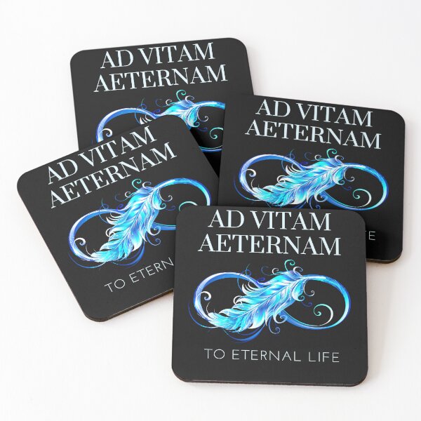 Item preview, Ad Vitam Aeternam - To Eternal Life - Old Latin Phrase With Beautiful Eternity Design designed and sold by WordsOf--Wisdom.