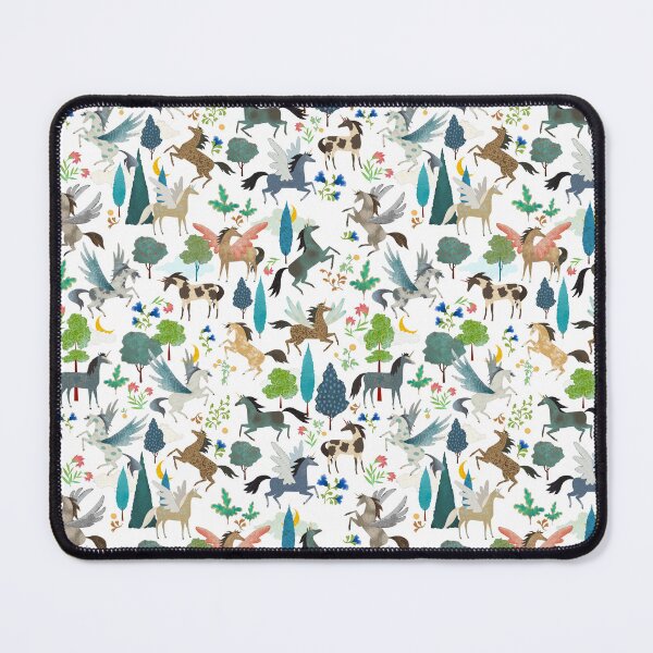 Item preview, Enchanted Unicorn Garden on a white background, smaller scale designed and sold by Silver Steer Design.