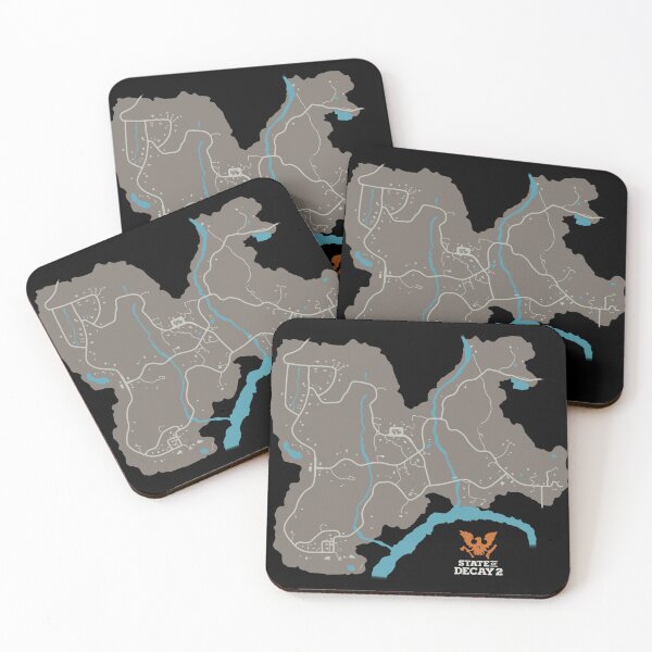 Item preview, State of Decay 2 Map (Cascade Hills) designed and sold by The Pathfinders.