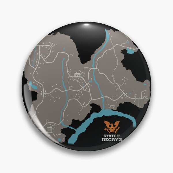 Item preview, State of Decay 2 Map (Cascade Hills) designed and sold by The Pathfinders.
