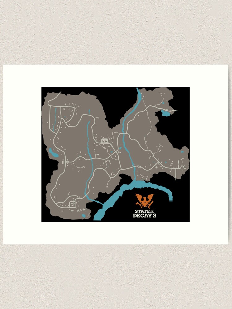 Day Z Map Art Print for Sale by The Pathfinders