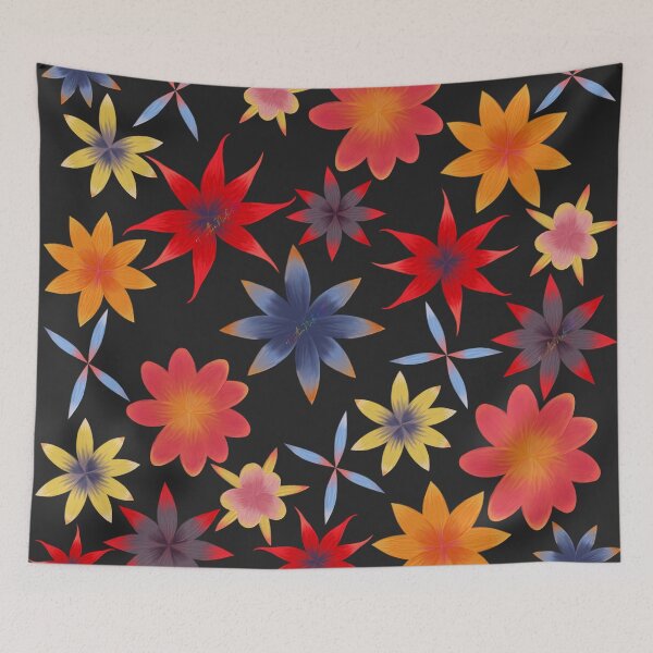 Item preview, Oil Pop Flowers by Heather Nafe Art designed and sold by HeatherNafeArt.