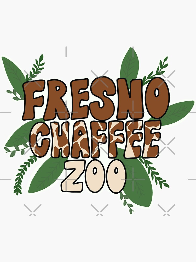 "fresno chaffee zoo" Sticker for Sale by mlloydlettering | Redbubble