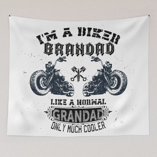 Item preview, I'M A BIKER GRANDAD   LIKE A NORMAL GRANDAD ONLY MUCH COOLER designed and sold by hichametta.