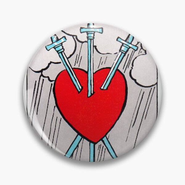 Item preview, Three of Swords Tarot designed and sold by Phantastique Boutique.