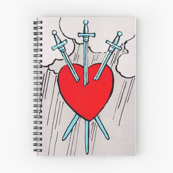 Item preview, Three of Swords Tarot designed and sold by Phantastique Boutique.