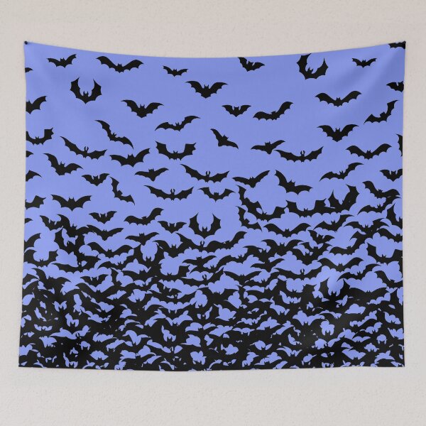Item preview, Bats on Pastel Blue Print, Bat Design, Bat Print, Halloween Print, I love Bats Print designed and sold by PinHookPrincess.