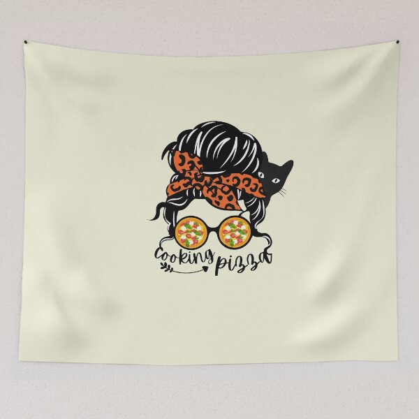Item preview, cooking pizza Life Messy Bun Sunglasses Bandana Mother’s Day designed and sold by salahnewdesign.