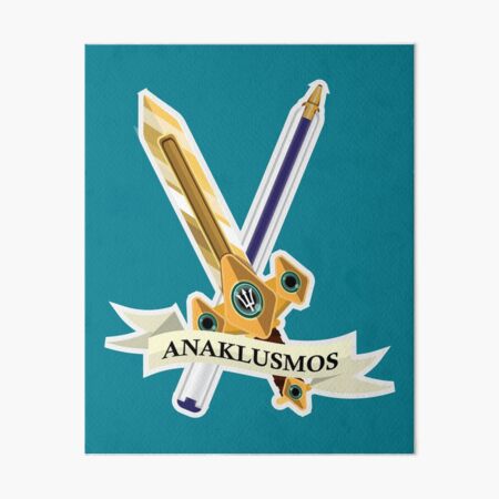 Anaklusmos AKA Riptide AKA percy jackson sword Art Board Print for Sale by  SimplyHilarious