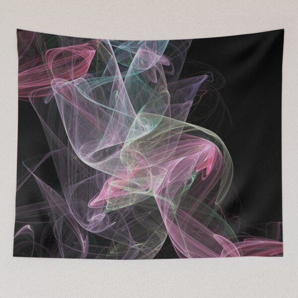 Item preview, Smoking abstract colorful waves designed and sold by LittleCountess.