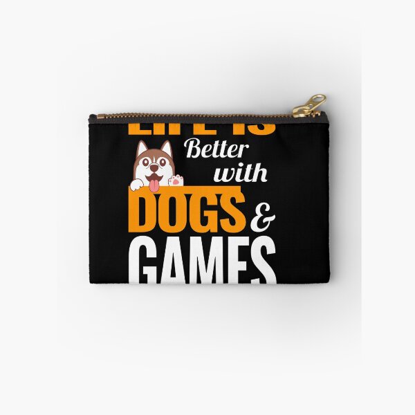 Item preview, Life is better with dogs and video games designed and sold by VictorL Designs.