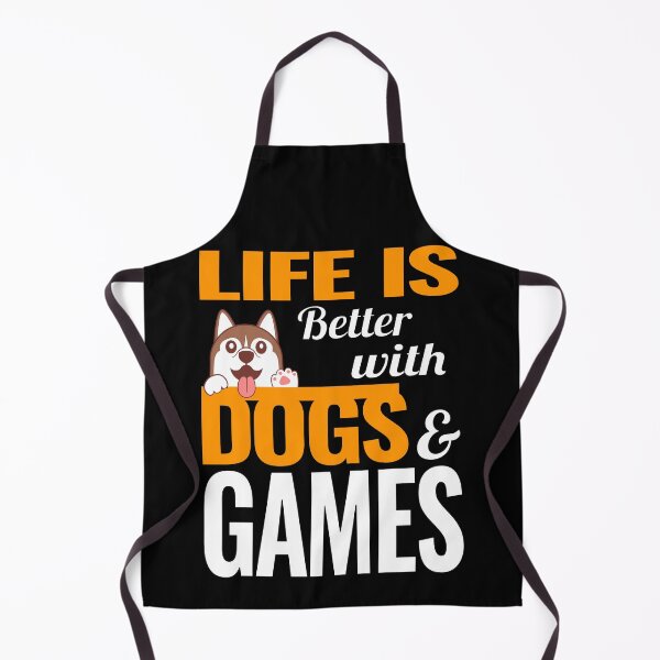 Item preview, Life is better with dogs and video games designed and sold by VictorL Designs.