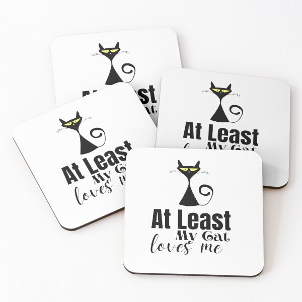 Item preview,  cute  At Least My Cat Loves Me. Gift For Cat lover . designed and sold by AMERZAGUE DESIGN.