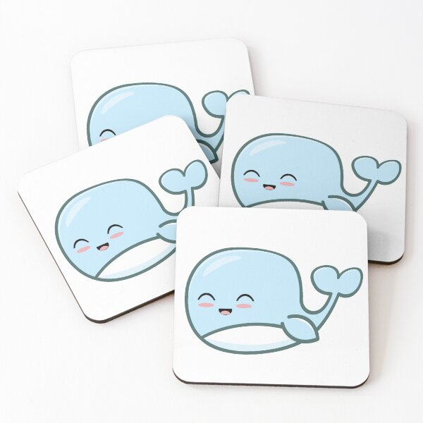 Item preview, Blue Kawaii Whale designed and sold by Adidit.