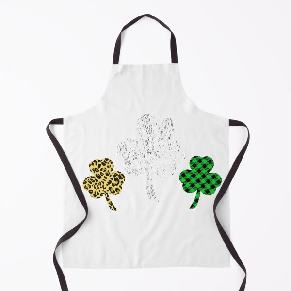 Item preview, green buffalo plaid Leopard Shamrock St Patrick Day-Distressed Shamrock Retro Irish- designed and sold by Havic Tees.