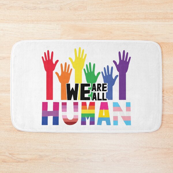 Item preview, We Are All Human - HBTQ designed and sold by Fruitsome.