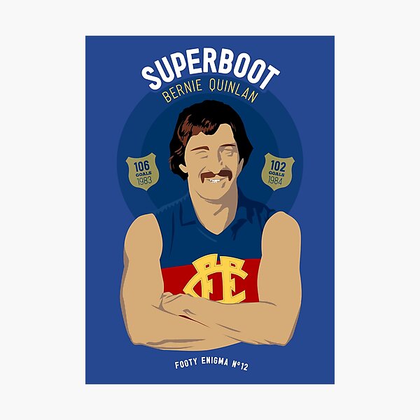Item preview, Bernie Superboot Quinlan  (for blue shirts only) designed and sold by Chris Rees.