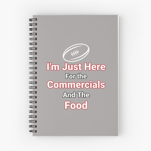 Item preview, I'm Just Here For the Commercials And The Food Football Design designed and sold by Angela Mello.