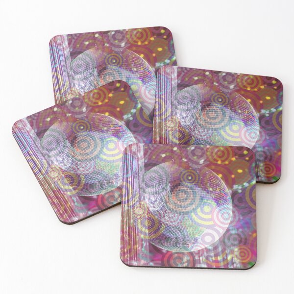Item preview, Neo Geometric Pattern / Multicolored Disco Ball Circular Image Aesthetic  designed and sold by haRexia.