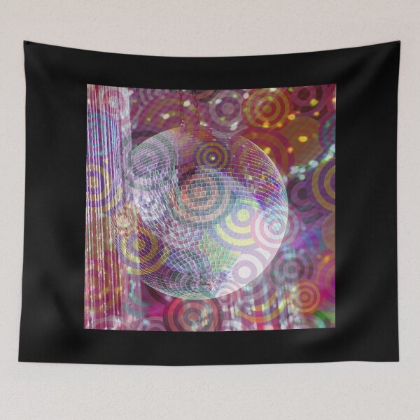 Item preview, Neo Geometric Pattern / Multicolored Disco Ball Circular Image Aesthetic  designed and sold by haRexia.
