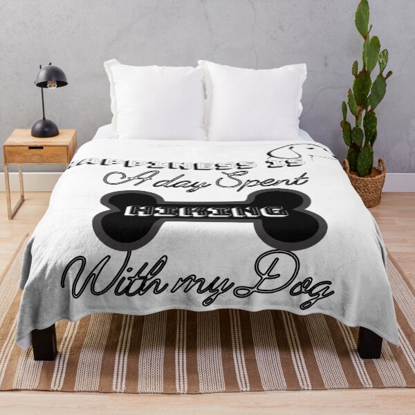 Item preview, Happiness Is A Day Spent Hiking With My Dog - Dog Lover designed and sold by SheetalMourya.