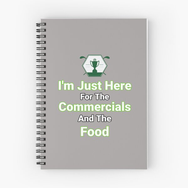 Item preview, I'm Just Here For The Commercials and The Food Golf Design designed and sold by Angela Mello.