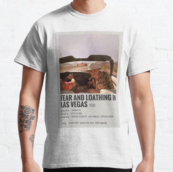 Mens T Shirt Tee " Fear & Loathing In Las Vegas" 1990's Retro Funky Rad Design 